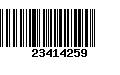 Código de Barras 23414259