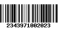 Código de Barras 2343971002023