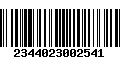 Código de Barras 2344023002541