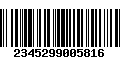 Código de Barras 2345299005816