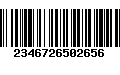 Código de Barras 2346726502656