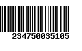 Código de Barras 234750035105