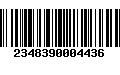 Código de Barras 2348390004436