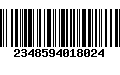 Código de Barras 2348594018024