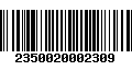 Código de Barras 2350020002309