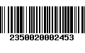 Código de Barras 2350020002453