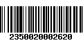 Código de Barras 2350020002620