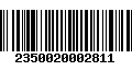 Código de Barras 2350020002811