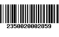 Código de Barras 2350020002859