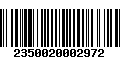 Código de Barras 2350020002972