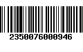 Código de Barras 2350076000946