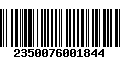 Código de Barras 2350076001844