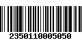 Código de Barras 2350110005050