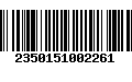 Código de Barras 2350151002261