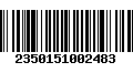 Código de Barras 2350151002483