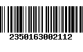 Código de Barras 2350163002112