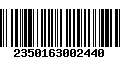 Código de Barras 2350163002440