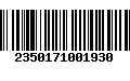 Código de Barras 2350171001930