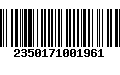 Código de Barras 2350171001961