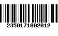 Código de Barras 2350171002012