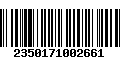 Código de Barras 2350171002661