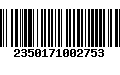 Código de Barras 2350171002753