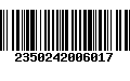 Código de Barras 2350242006017