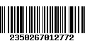 Código de Barras 2350267012772