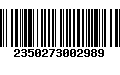 Código de Barras 2350273002989