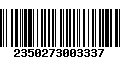 Código de Barras 2350273003337