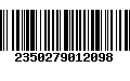 Código de Barras 2350279012098