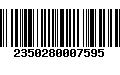 Código de Barras 2350280007595