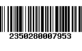 Código de Barras 2350280007953