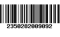 Código de Barras 2350282009092