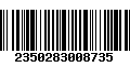 Código de Barras 2350283008735