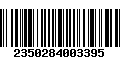 Código de Barras 2350284003395