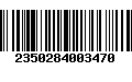 Código de Barras 2350284003470