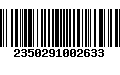 Código de Barras 2350291002633