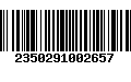 Código de Barras 2350291002657