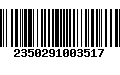 Código de Barras 2350291003517