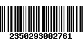 Código de Barras 2350293002761