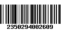 Código de Barras 2350294002609