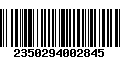 Código de Barras 2350294002845