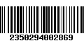 Código de Barras 2350294002869