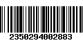 Código de Barras 2350294002883