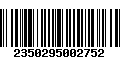 Código de Barras 2350295002752