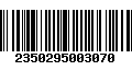 Código de Barras 2350295003070