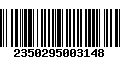 Código de Barras 2350295003148