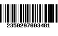 Código de Barras 2350297003481