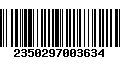 Código de Barras 2350297003634